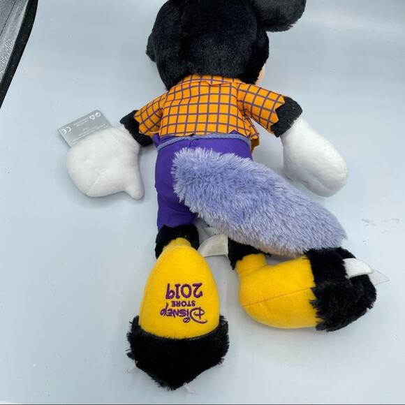 Disney Store 2019 Mickey Mouse Halloween Ware-wolf Plush Stuffed Animal Toy - Picture 6 of 8